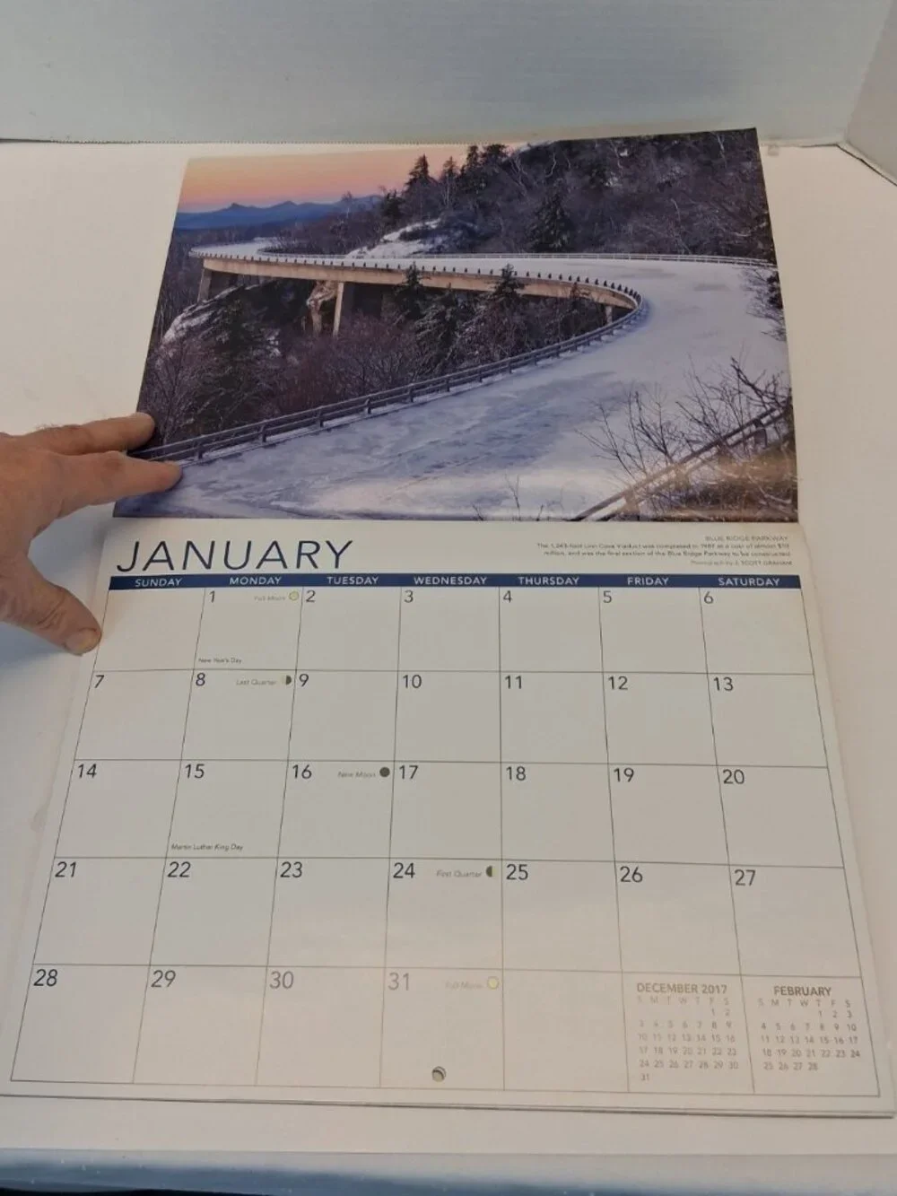 2018 Blue Ridge Parkway Wall Calendar J Scott Graham Scenic Appalachian Mtns GUC